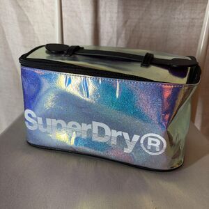 Superdry Women's Silver and Blue Bag